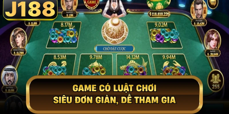 Bầu Cua Tôm Cá - Trải Nghiệm Cá Cược Uy Tín Nhất J188 Game có luật chơi siêu đơn giản, dễ tham gia